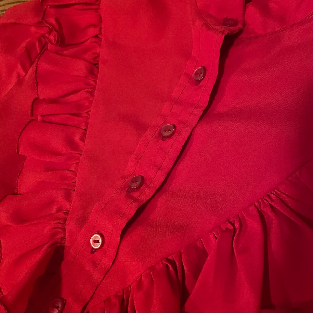 Vintage Ruffle Blouse